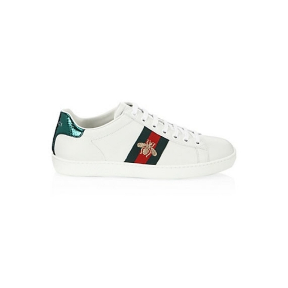 Women's Gucci Ace Embroidered Sneakers. Size 37.5 (US 7.5)
